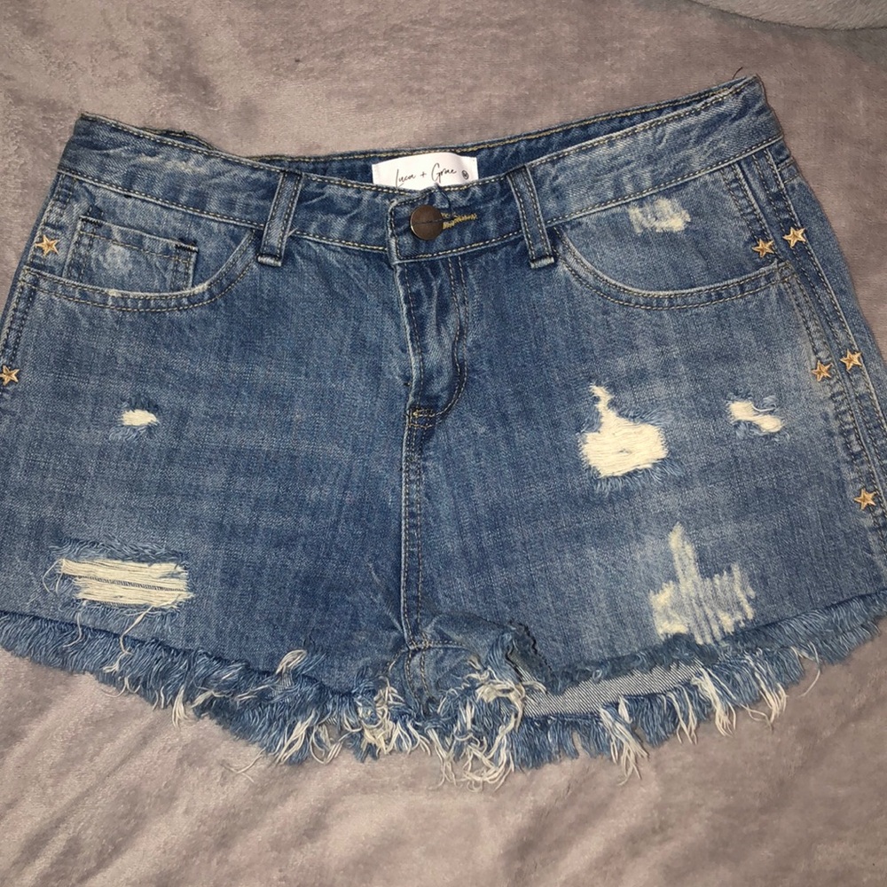 Denim shorts